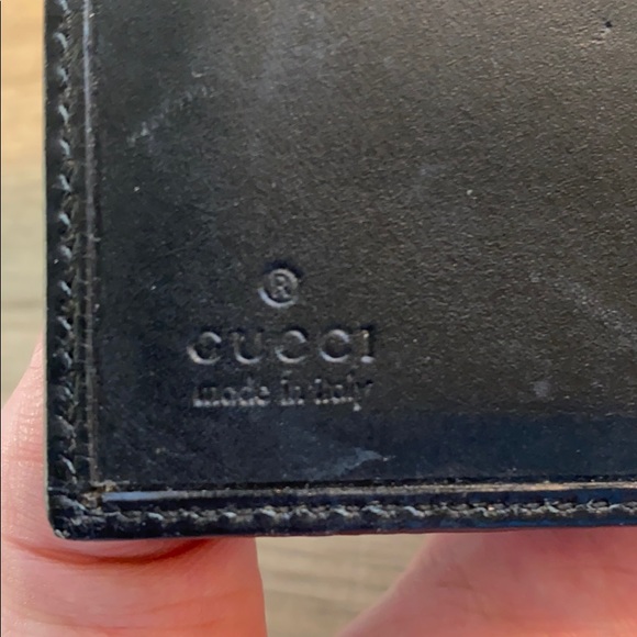 Gucci Canvas Leather Notepad Holder Card Case - Picture 3 of 4